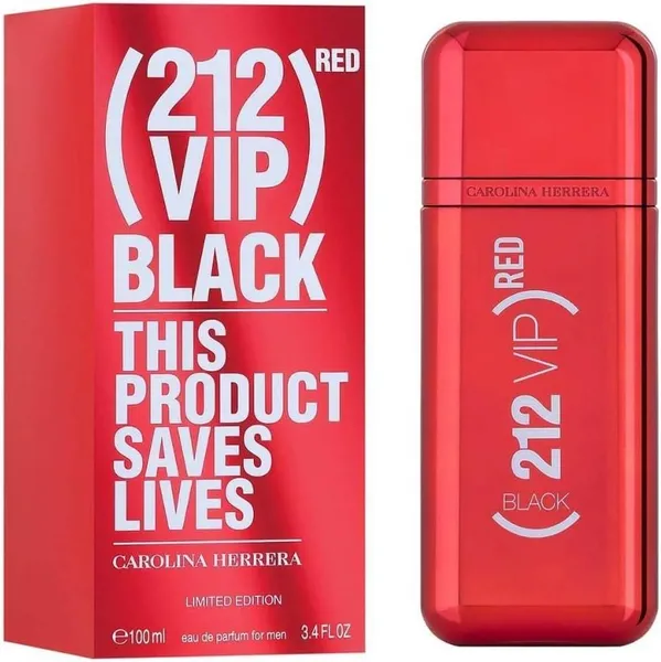 Image of Carolina Herrera 212 VIP Black Red Eau de Parfum For Him 100ml