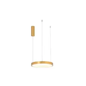 Image of Ilio Ceiling Pendant Light 25W 3000K Aluminium Brushed Gold Matt