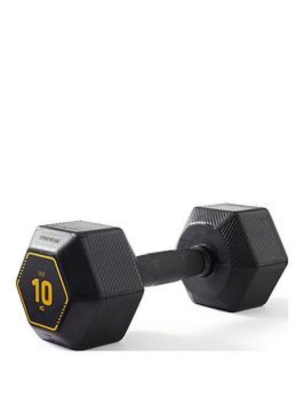 Image of Decathlon Decathlon HEX Dumbell - 1 x 10kg