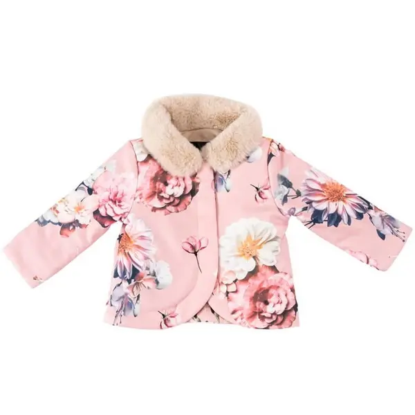 Image of Firetrap Firetrap Baby Girls Wrap Jacket - Pink 0 - 6 Months