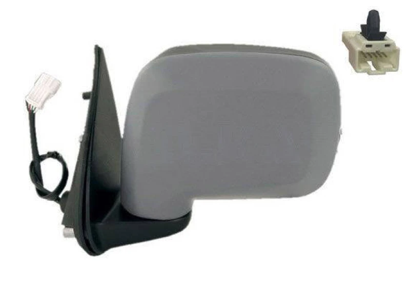 Image of ALKAR 6121552 Wing mirror Left, Electric, Convex, primed Outside Mirror (50)