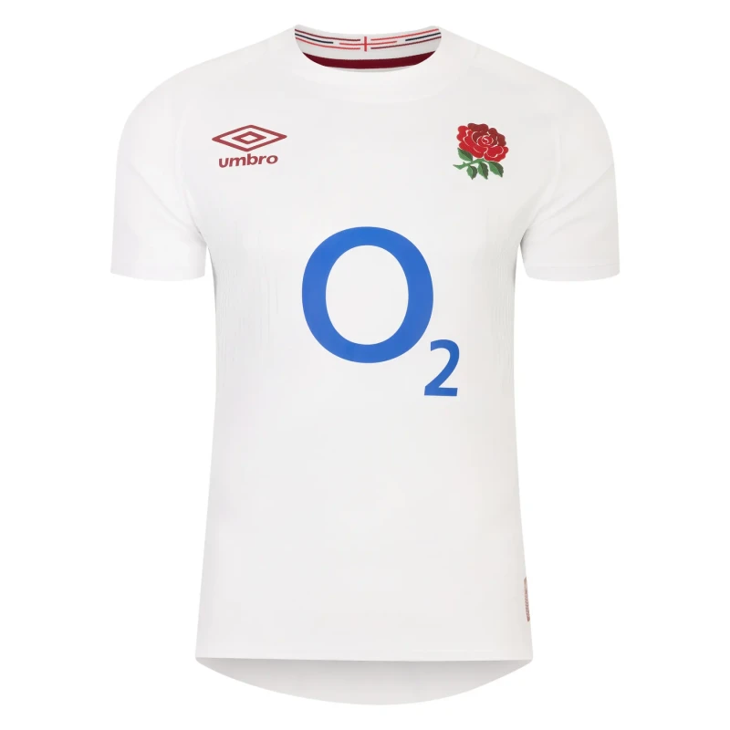 Image of Umbro England Rugby Home Authentic Shirt 2023 Adults - White White M