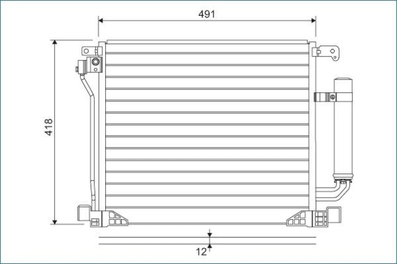 Image of Air conditioning condenser VALEO 822587