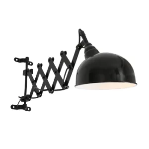 image of Yorkshire Dome Wall Light Black Matt