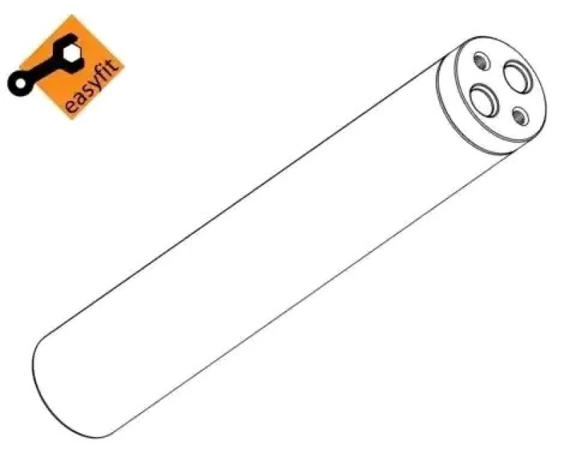 Image of NRF 33357 Receiver Drier EASY FIT, Aluminium, with seal ring, with gaskets/seals Aluminium Dryer,air conditioning (851)