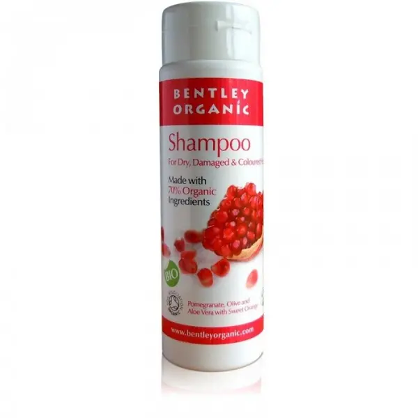 image of Bentley Organic Pomegranate Dry & Damaged Hair Shampoo 250ml