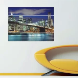 Image of E2 Multicolor Decorative MDF Painting (4 Pieces)