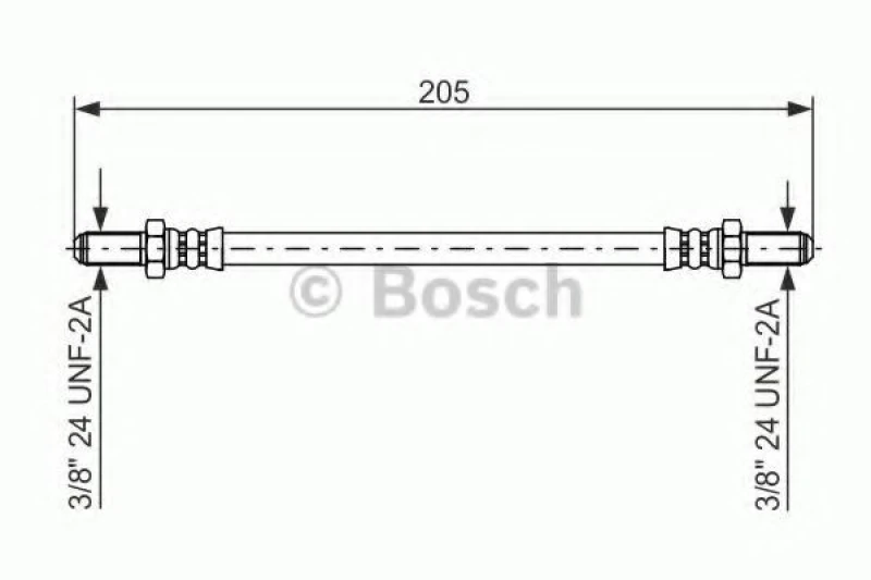Image of Brake hose Bosch 1 987 476 575