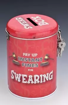 Image of Instant Fines Pay Up Tin - Swearing - Red