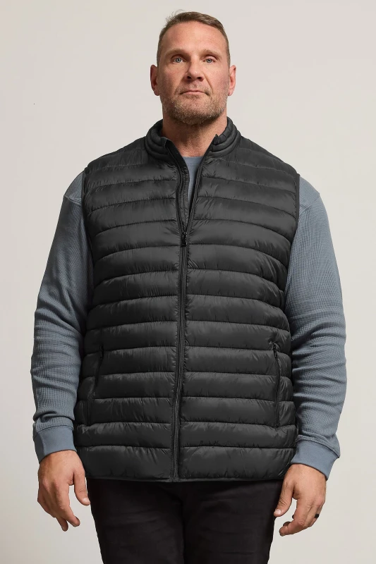 Image of BadRhino BadRhino Men Padded Puffer Gilet in Black Size: 2X-large Black XXL Male 5059738221749