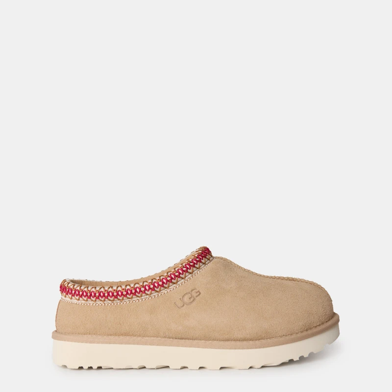 Image of UGG Womens Tasman Slippers Sand Dark Cherry Brown, 3