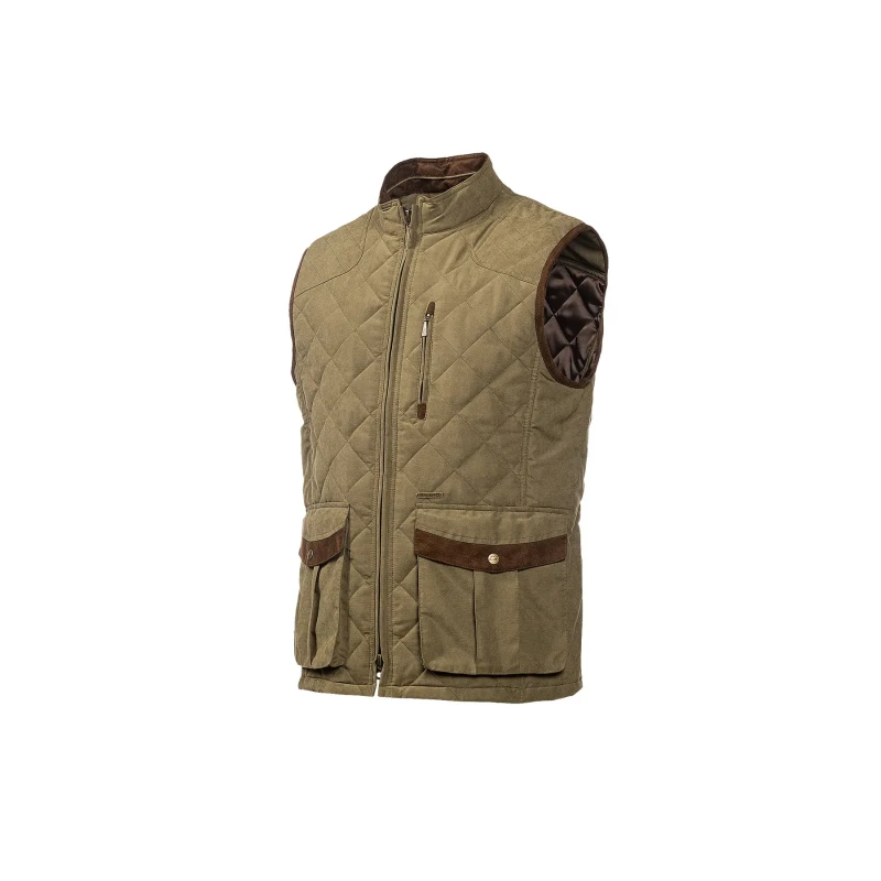 Image of Baleno Womens Baleno Thames Elegant Quilted Puffer Vest Vert Female S