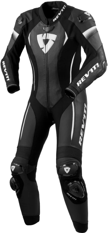 Image of REV'IT! Xena 4 Ladies One Piece Suit Black White Size 42