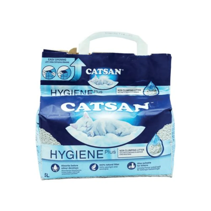 Image of Catsan Catsan Hygiene Plus Non Clumping Cat Litter 5 Litre 551433 551433