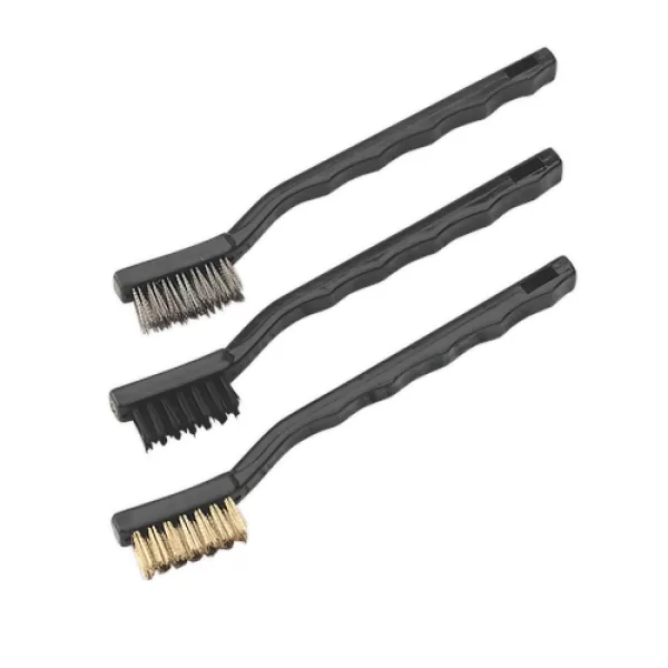 Image of Sealey AK9791 Miniature Brush Set 3pc