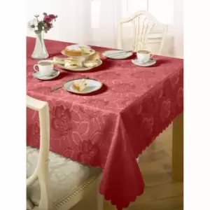 image of Green & Sons Table Cloth Damask Rose 50 X 70" Wine