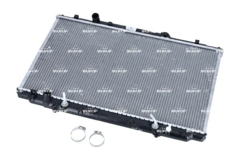 Image of NRF 56051 Engine radiator EASY FIT Brazed cooling fins, Aluminium, with mounting parts Aluminium Radiator,engine cooling (470)