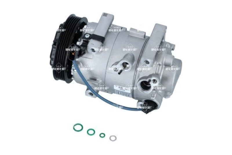 Image of NRF 320087 AC Compressor EASY FIT PAG 46 YF, Refrigerant: R134a, with gaskets/seals Compressor,air conditioning (447)
