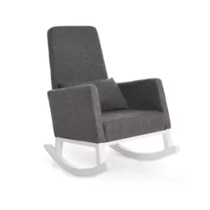 image of OBaby High Back Rocking Chair Grey