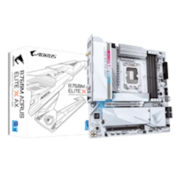 Image of Gigabyte B760M Aorus Elite X AX (LGA 1700) DDR5 Micro-ATX Motherboard