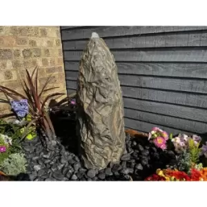 image of Black Sandstone Monolith 60cm Solar Powered Water Feature