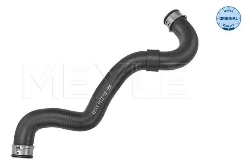 Image of MEYLE 019 222 0038 Radiator Hose MEYLE-Original: True to OE. EPDM (ethylene propylene diene Monomer (M-class) rubber), Upper, with clamps EPDM (ethyle