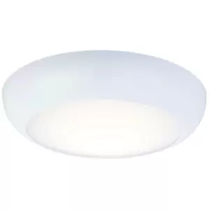 Image of Round LED Bulkhead Ceiling Light & 3 Hour Emergency 12W Cool White IP65 Bathroom