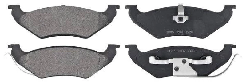 Image of A.B.S. 38715 Brake pad set without integrated wear sensor Brake Pad Set,disc brake (402)