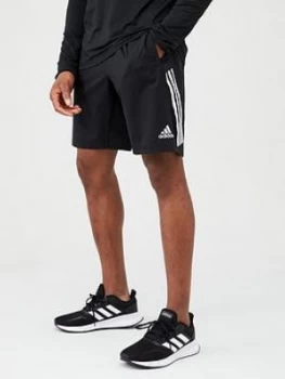 image of Adidas Training 3 Stripe+ Short - Black