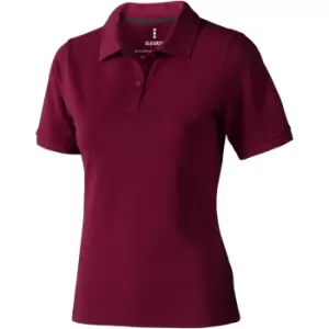 image of Elevate Calgary Short Sleeve Ladies Polo (L) (Burgundy)