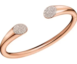 Calvin Klein Brilliant Rose Gold Crystal Detail Ladies Bangle KJ8YPF14010M