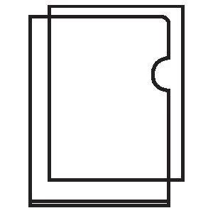 Image of 5 Star Office A4 Folder Cut Flush Polypropylene Copy safe Translucent Frosted Clear Pack of 100
