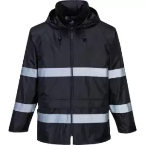 Image of Portwest Classic Iona Mens Rain Jacket Black 2XL
