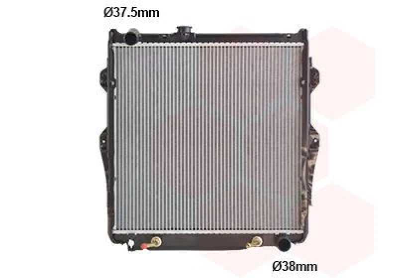 Image of VAN WEZEL Engine radiator VAN WEZEL 53012700