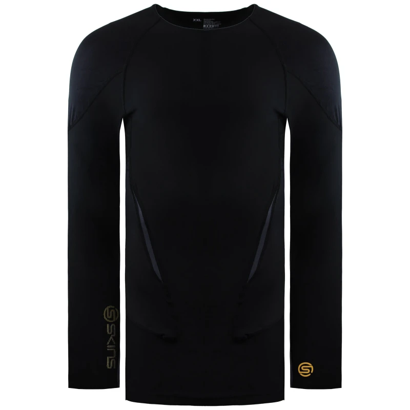 Image of Skins Mens Series-3 400 Black Baselayer Top Size: XS Black Male XS