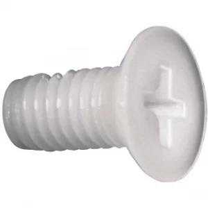 Image of Toolcraft Phillips Countersunk Screw DIN 965 Polyamide M2.5 x 20mm...