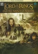 Image of lord of the rings instrumental solos violin book with piano accompaniment a