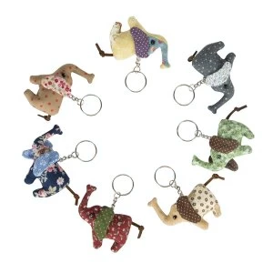 Image of Sass & Belle Vintage Mini Elephant Key Ring (1 Supplied)