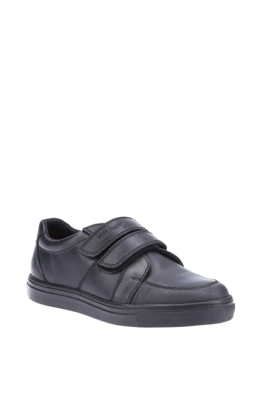 Image of Hush Puppies 'Santos Senior' Boys BTS Black