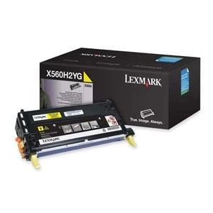 image of Lexmark X560H2YG Yellow Laser Toner Ink Cartridge