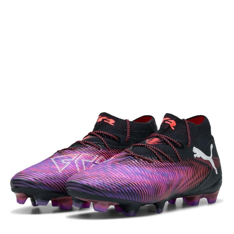 Image of Puma Future 8 Ultimate Adults Firm Ground Football Boots Black/Purple male 6 (39)