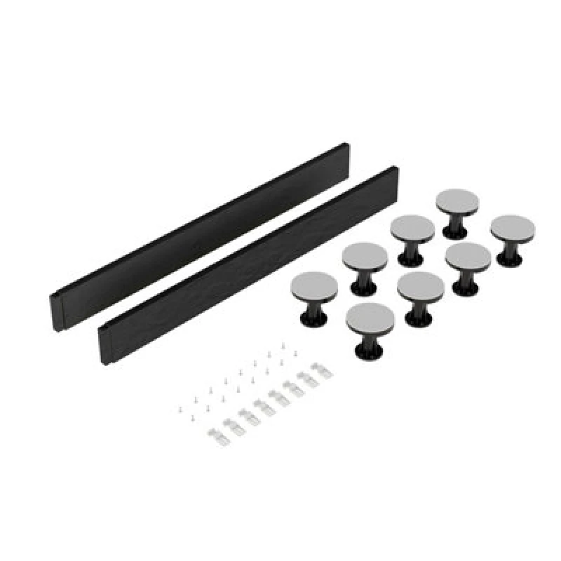 Image of Balterley Shower Tray Leg Set For 1000mm Square Rectangular Resin Trays Grey Grey