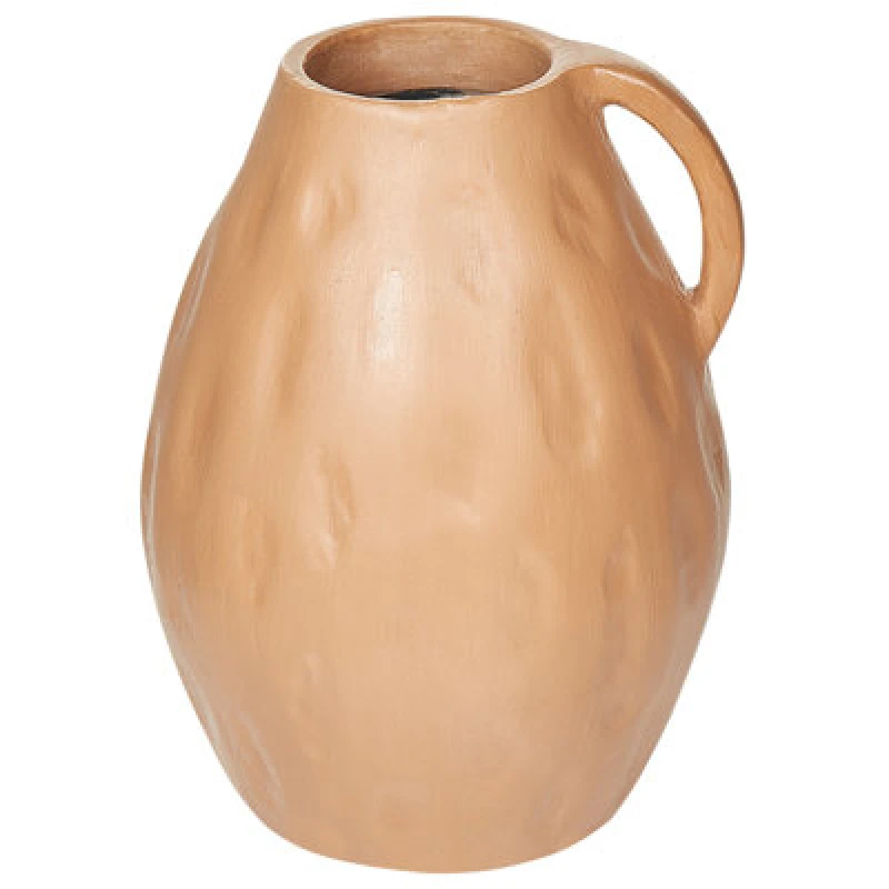 Image of Beliani Decorative Vase Kulim Ceramic 40 Cm Sand Beige