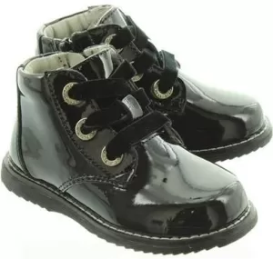 Image of Lelli Kelly Patent Camille Boot - Black Patent, Size 9 Younger