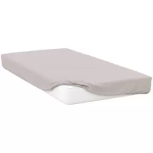 Image of Belledorm 200 Thread Count Egyptian Cotton Fitted Sheet (Superking) (Oyster) - Oyster