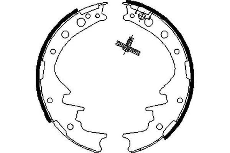 Image of KAVO PARTS Brake Shoe Set KAVO PARTS KBS-9926