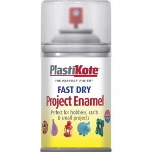 image of Plastikote Dry Enamel Aerosol Spray Paint Clear 100ml