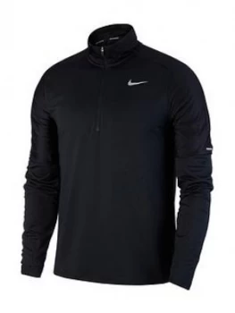 Image of Nike Element 1/2 Zip Running Top - Black