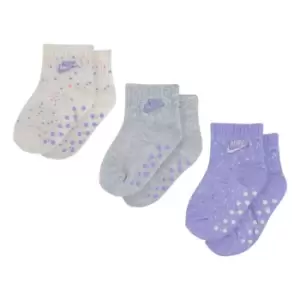 Image of Nike Ankle Socks 3Pk Bb99 - Multi
