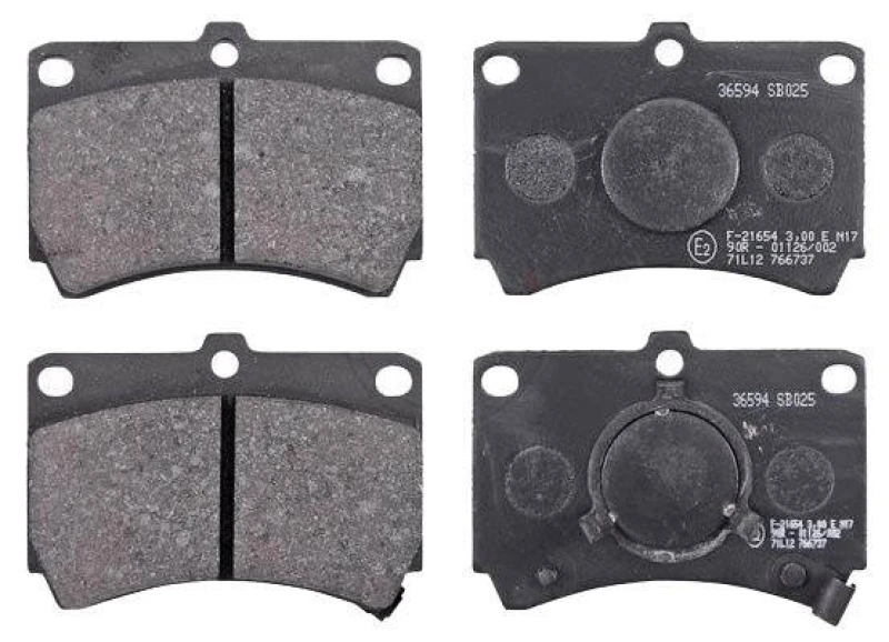 Image of A.B.S. 36594 Brake pad set with acoustic wear warning Brake Pad Set,disc brake (402)